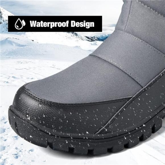 Men\'s Winter Snow Boots Waterproof Insulated Mid-Calf Boots main image 5